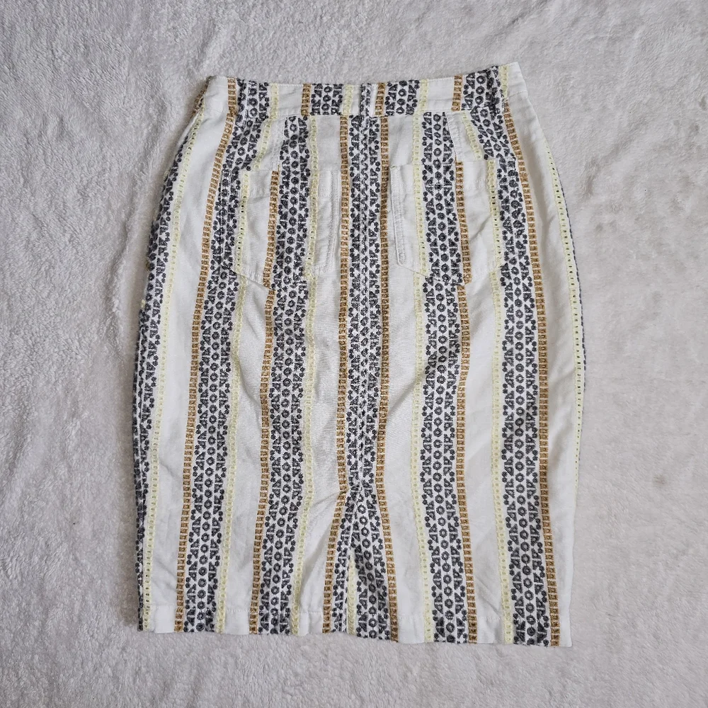 Anthropologie 2-Piece Shirt And Skirt Set Size 4